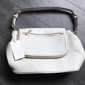 NWT A New Day Ivory Gold zippered purse